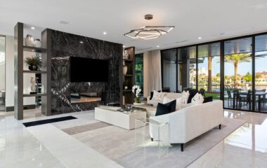 Luxury Boca Estate living area.