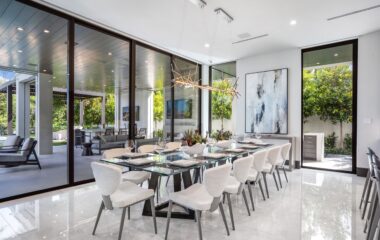 Luxury Boca Estate dining area.
