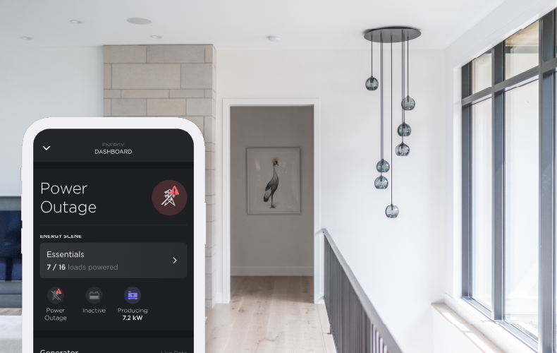 An energy monitoring dashboard screen.